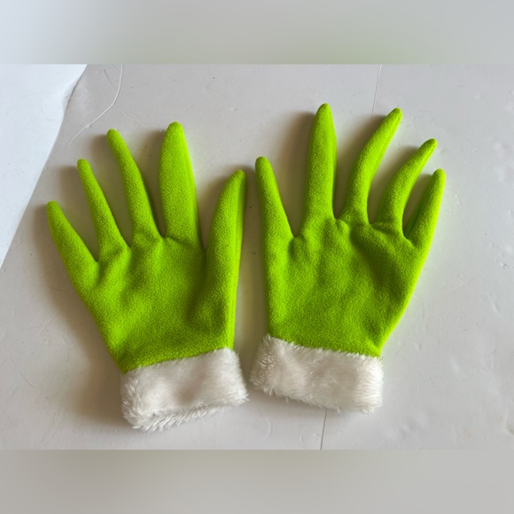 Other | Dr Seuss The Grinch Gloves One Size Fits All Dress Up Cosplay ...